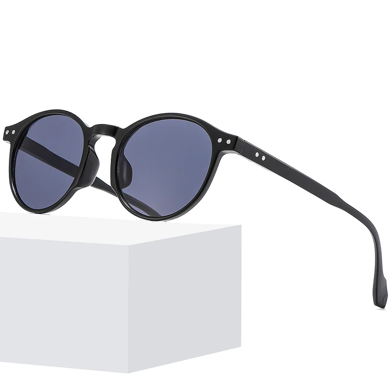 New Retro Classic round Frame Sunglasses for Men Women European American Fashionable Style UV400 Optical Lenses PC AC Materials