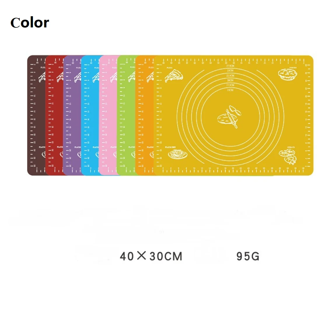 2022 Trending Hot Products Grill And large Baking liners Eco-friendly Measurements Custom Silicone Baking Mat For Pastry Rolling