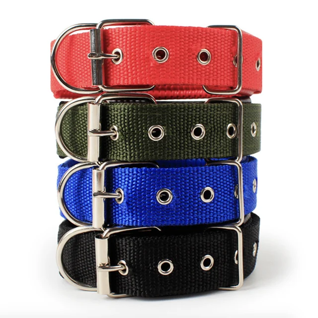 Durable High Quality Pet Collars Adjustable Length Comfortable Soft Cat Dog Nylon Collars