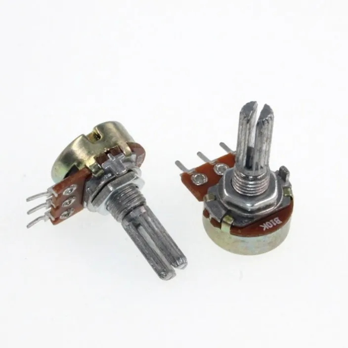 WH148 Rotary 10k Dimming potentiometer with switch Single potentiometer double potentiometer B1KB2KB5KB10KB20KB50KB100K