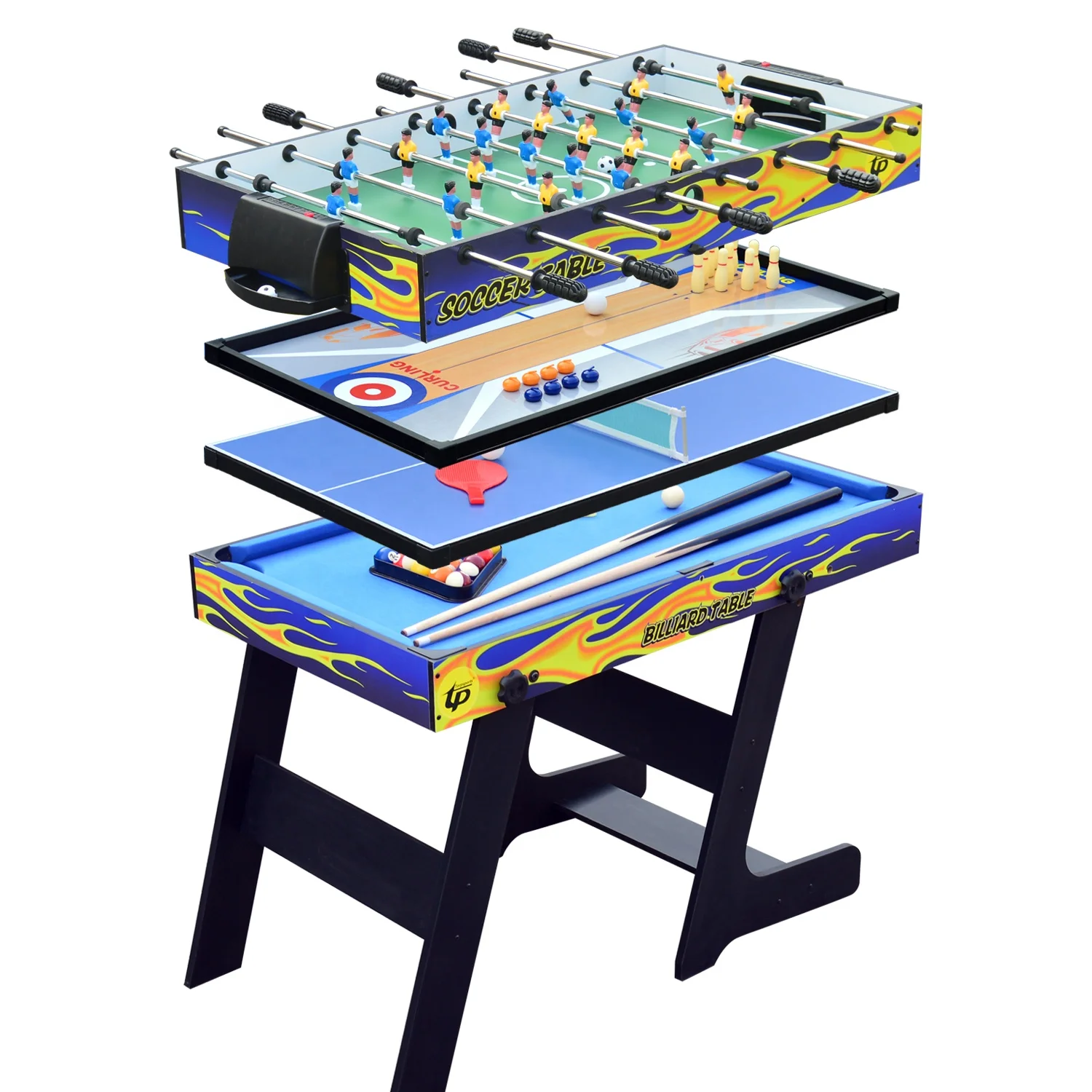 5in1 складной многофункциональный игровой стол бильярдный футбольный Shuffleboard игра Боулинг игры Теннис Футбол