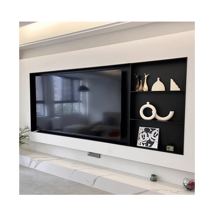 Top Selling Modern TV Cabinet Living Room 304 Stainless Steel Tv Niche Embedded Sheet Metal Fabrication