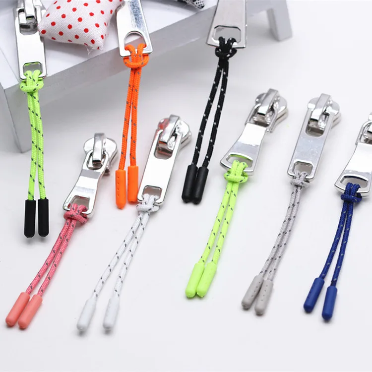 Custom Woven Zipper Pull Plastic Logo Zipper Puller For Garment, Out-door Wear, Uniform, Sports Bag