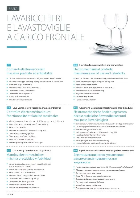 Heavy-Duty Stainless Dishwasher - BASIC BE 50 With Double Door - For Efficient Commercial Cleaning