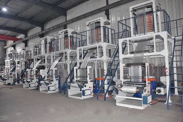 Высокоскоростная машина для выдувания пленки с двойной головкой