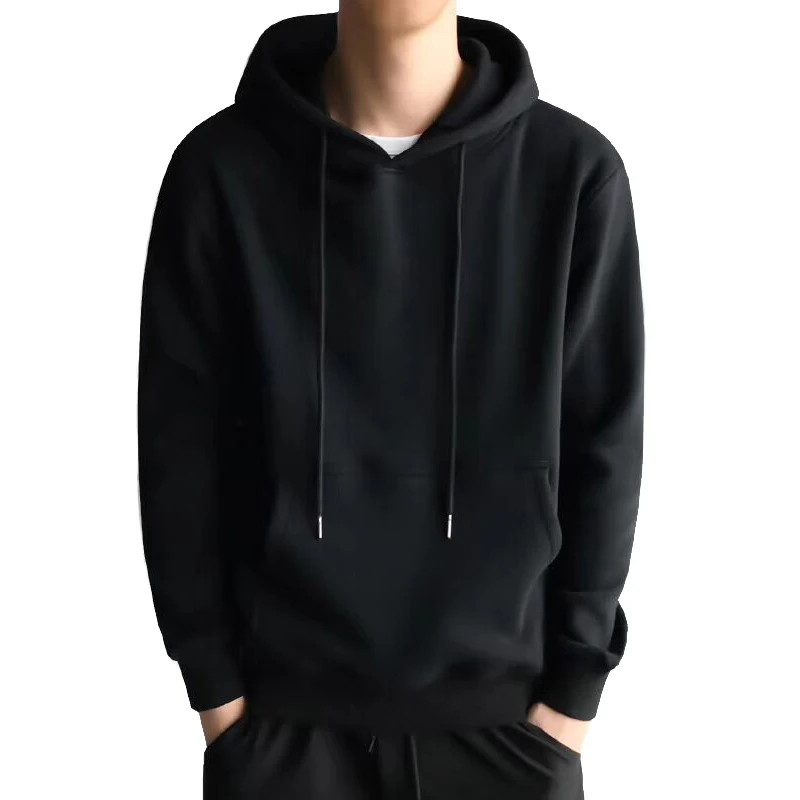 Wholesale Clothing Cotton Plain Oversized Hoodies Hip Hop Streetwear Custom Logo Hoodies Sweatshirts Pullover Mens Blank Hoodie