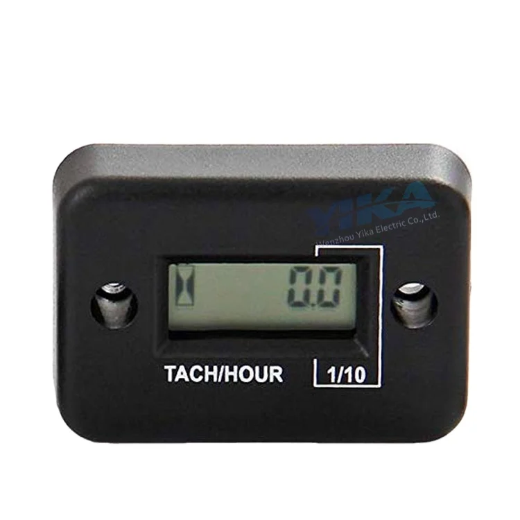 HM012 Waterproof LCD Digital RPM Hour Meter Tachometer For Marine Motorcycle ATV Snowmobile Mower Dirt