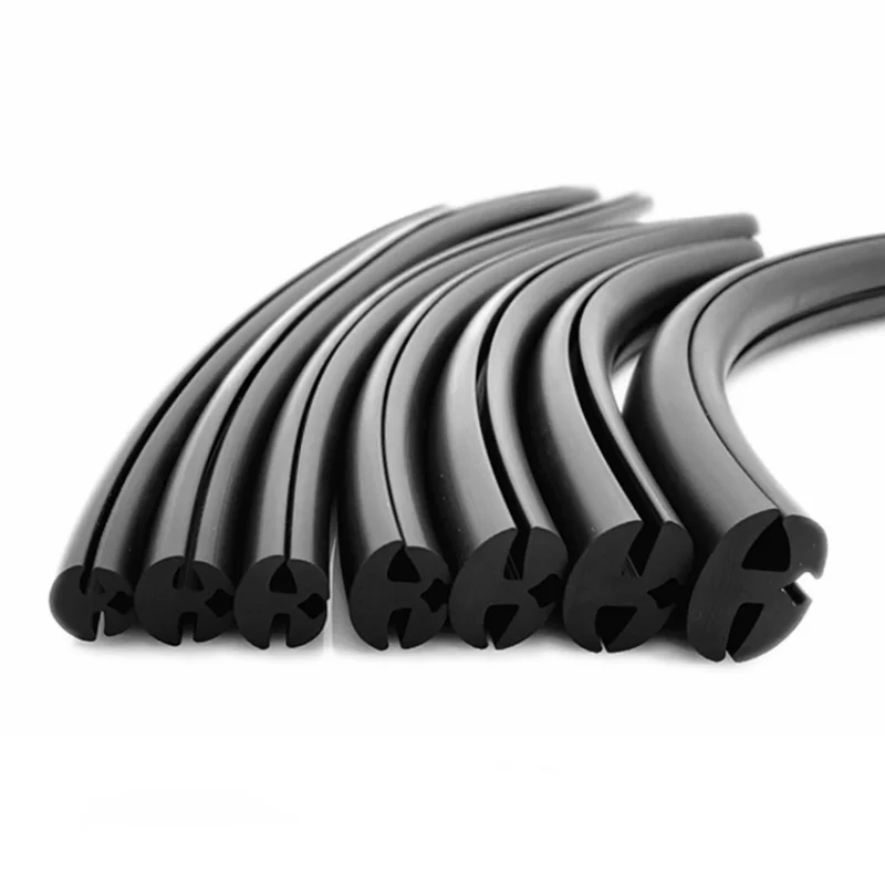 Three opening rubber strip for visible glass window, EPDM sealing strip for automobile windshield