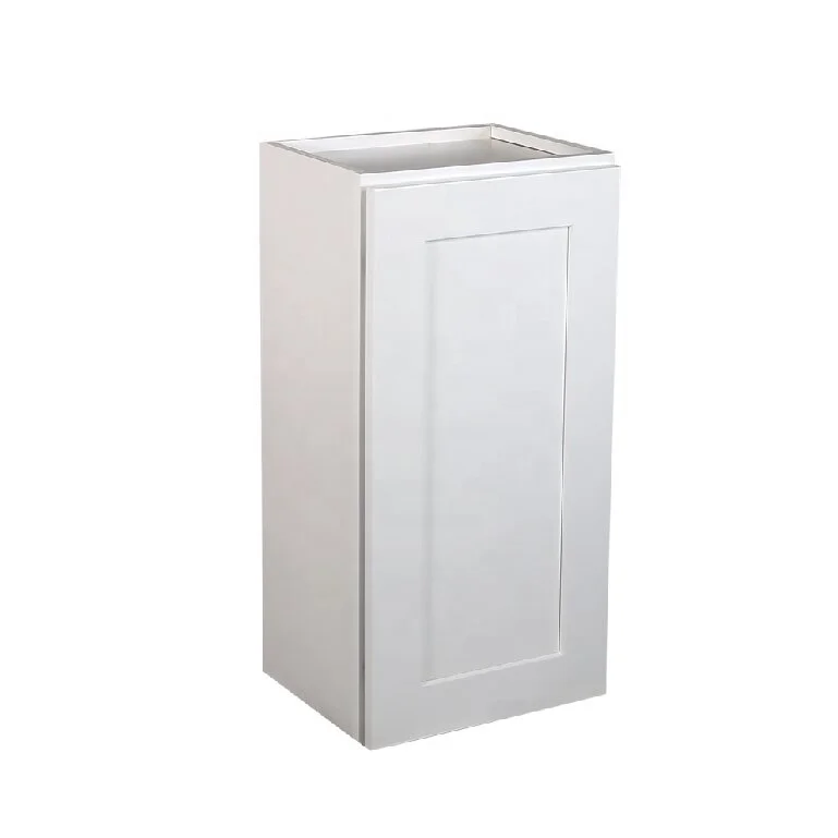 American Standard Apartment White Shaker Maple Cabinets Solid Wood Assembled Wall Kitchen Cabinets Muebles De Cosina