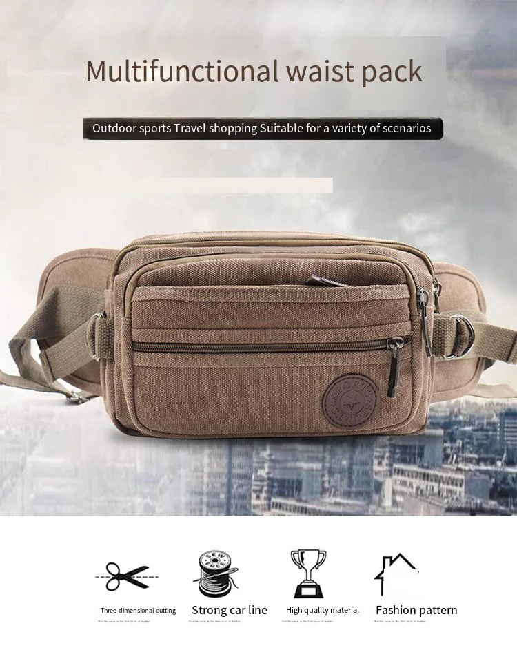 Cycling Mobile waist pack Comfortable Fabric Mobile waist pack Breathable and wear-resistant mobile phone waist pack