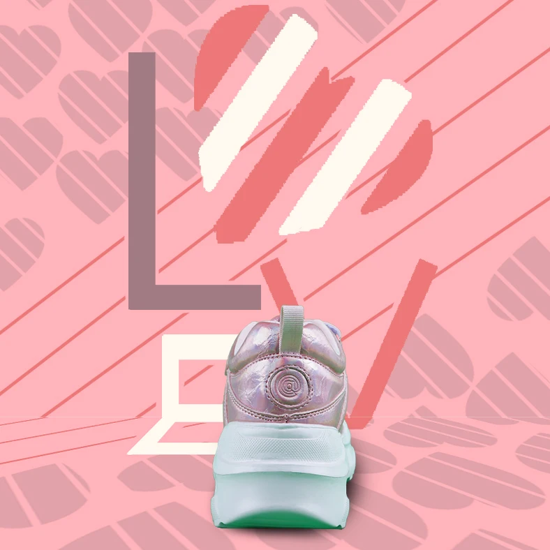 Wholesale Beautiful Girls chunky shoes children comfortable sports casual sneakers