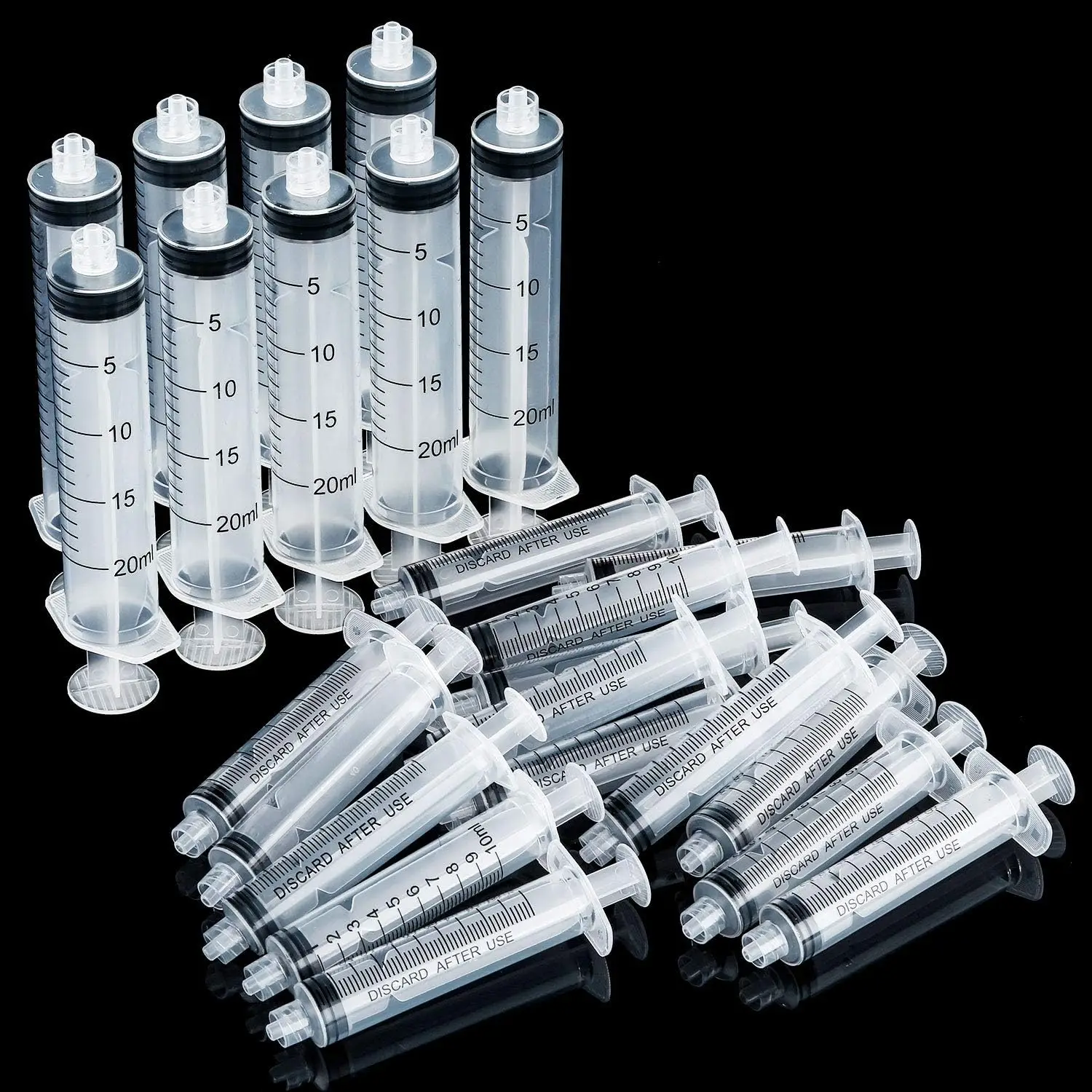 Professional manufacturers 1ml-20ml veterinary syringe without needle disposable oral sterile insulin syringes