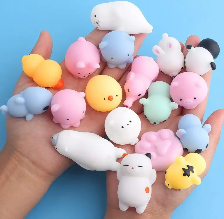 Mochi Squishies Kawaii Squishy игрушки для вечеринок животные сжимаемые снятия стресса мальчиков и девочек Подарки на день рождения