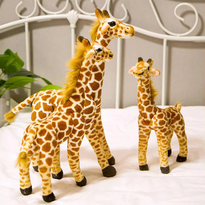 
2020 New Arrivals Custom Animal Stuffed Push Giraffe Toys for Kids and Girls Promotional Gifts Soft Toys Home Ornament 