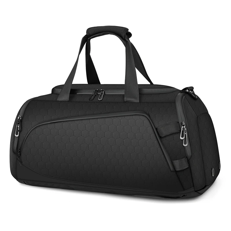 Nylon Waterproof Travel Backpack Convertible Weekender Leather Duffel Bag Quilted Fabric Gym Duffle Bag Luxury Gym bag