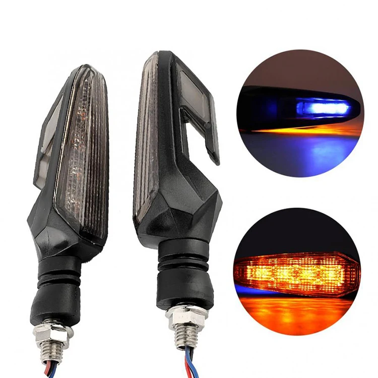 
New Type Flowing Back Motorcycle Turn Signals Light Sequential Blinker Motorcycle Universal Led Indicators 