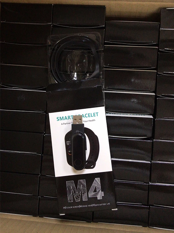 NEW M4 Smart Bracelet Sports Pedometer Watch Color Screen Fitness Running Walking Tracker Heart Rate Pedometer Smart Band Gym