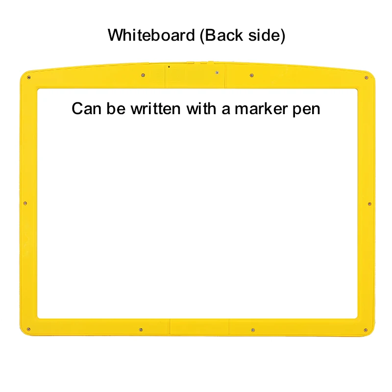 Custom Educational Double Sided Reversible 360 Degrees Folding Standing Wooden Magnetic Drawing Board For Kids