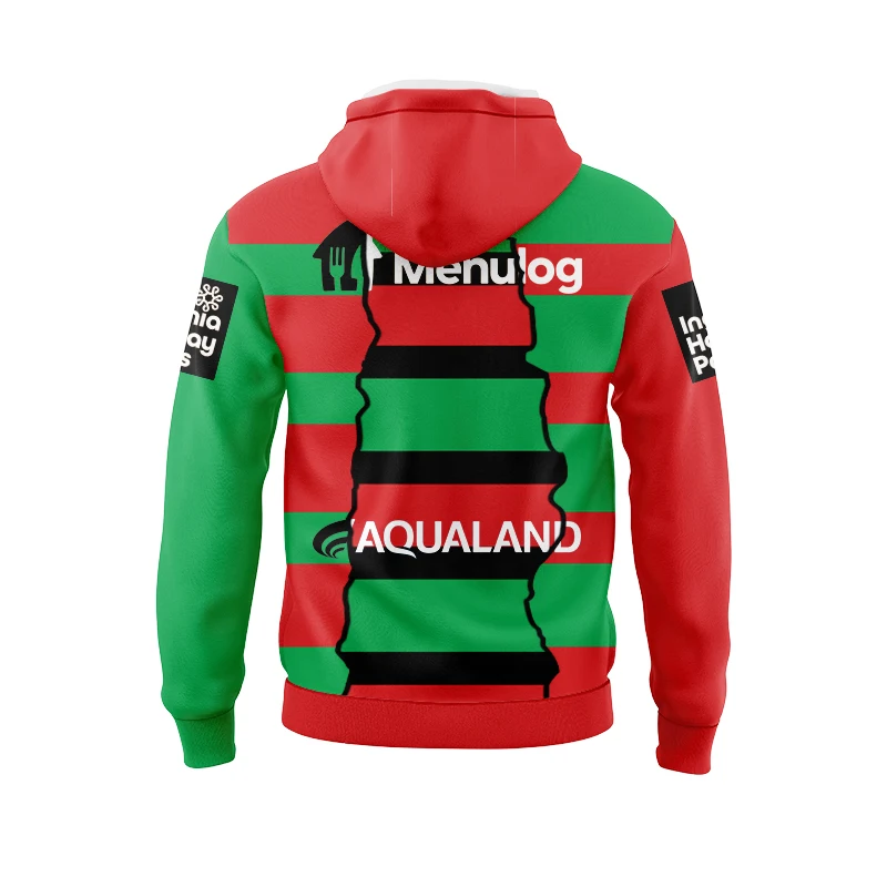2024 NRL Brisbane Broncos Warriors Langholton Maru Rabbit Hooded Sweatshirt Long Sleeve Rugby Jersey