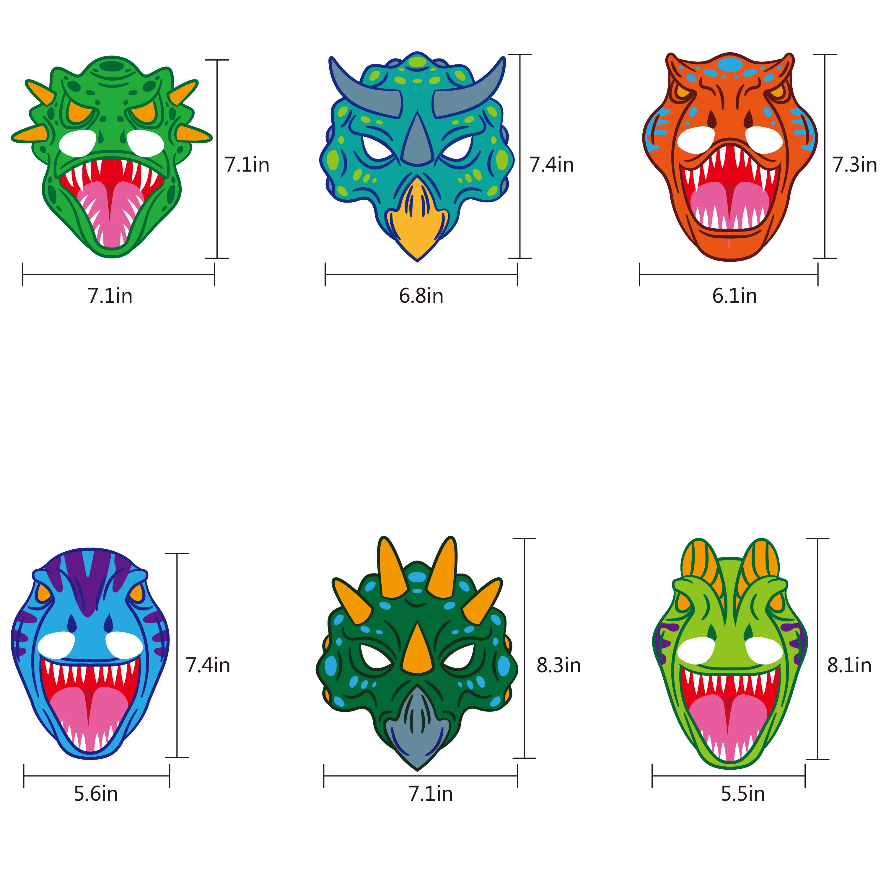 Wholesale High Quality Dinosaur Designs Cosplay Party Mask Halloween Mask For Theme Birthday Dinosaur Party