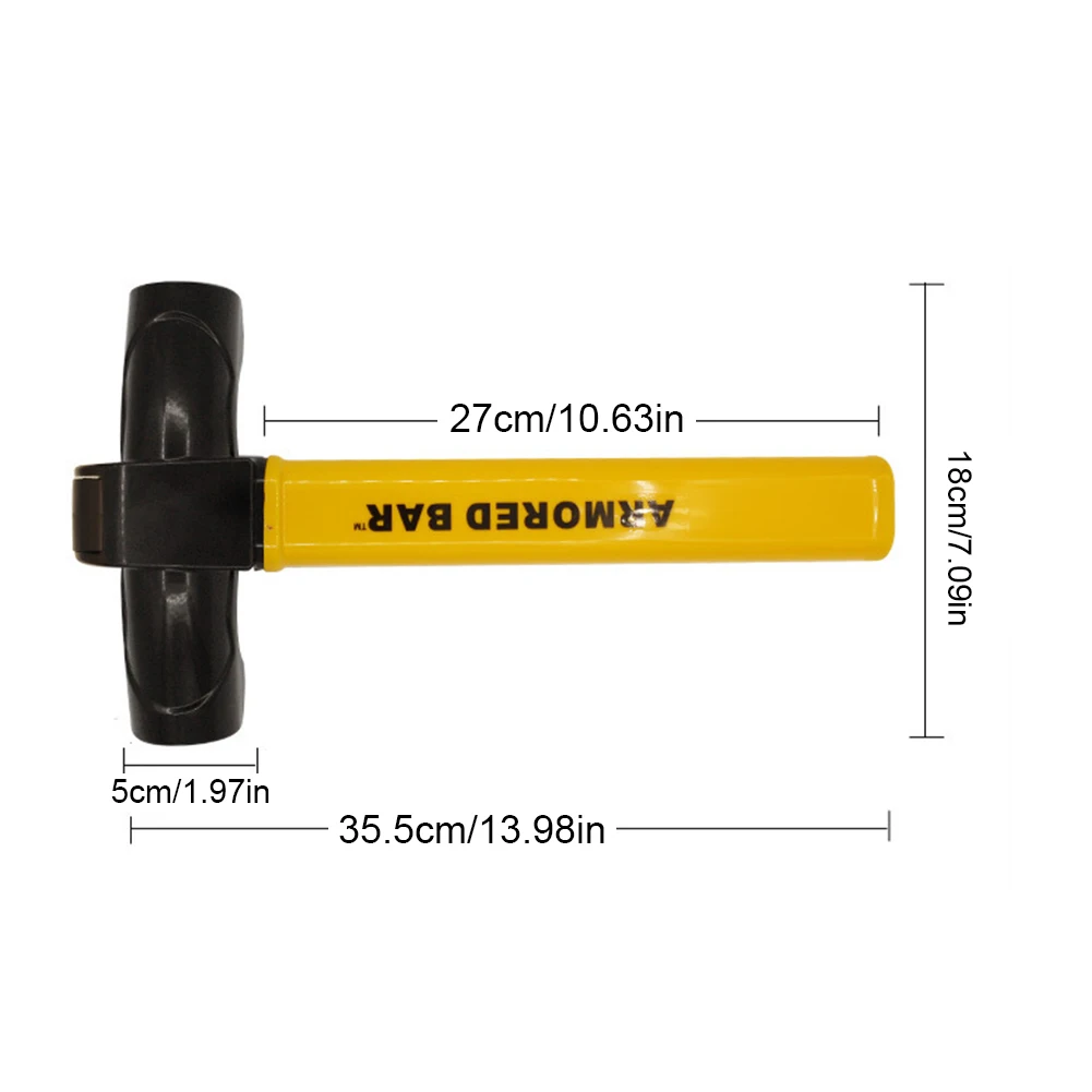 Anti-Theft Automobile Security Rotary Enhance Automobile Steering Wheel Lock T-Shape Car Security Car Steering Wheel Lock