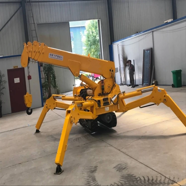 1 Ton 5 Ton 8 Ton crane ton spider 3 ton Telescopic Boom Mini Crawler Mobile Crane mini crawler crane