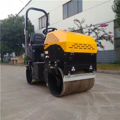 Ride On Road Roller Double Drum Soil Asphalt Full Hydraulic Earthmoving Compactor