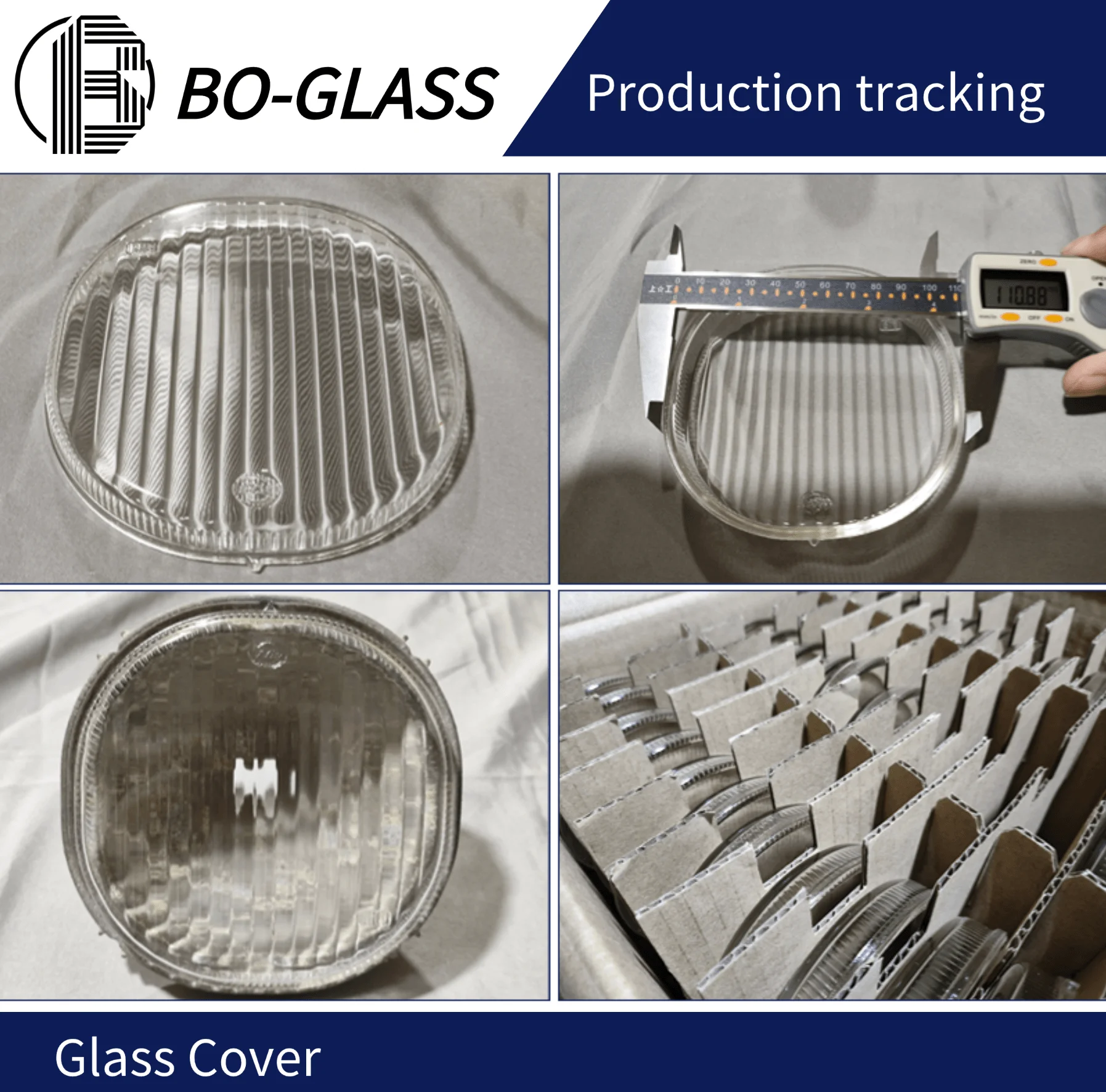 Supplier Custom Size Color Borosilicate Pressed Explosion Proof Outdoor Light Cover Underwater Light Glass Lens Glass Lamp Cover