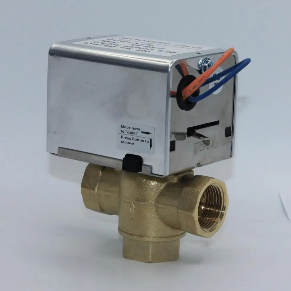
cheaper 2 3way 1/2 3/4 inch normally closed open motorized zone valve electric motor spring return actuator 
