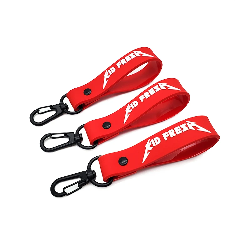 Personalized Heavy Duty Carabiner PVC Keychain Custom Logo Rubber Keychain