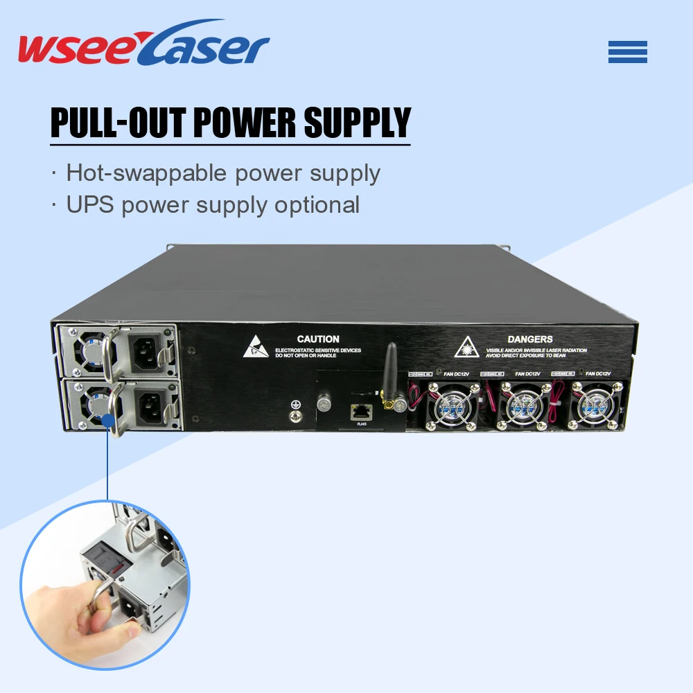 EDFA 16*20 dbm 1550nm WDM CATV in sc/apc PON in sc/apc com high power EDFA