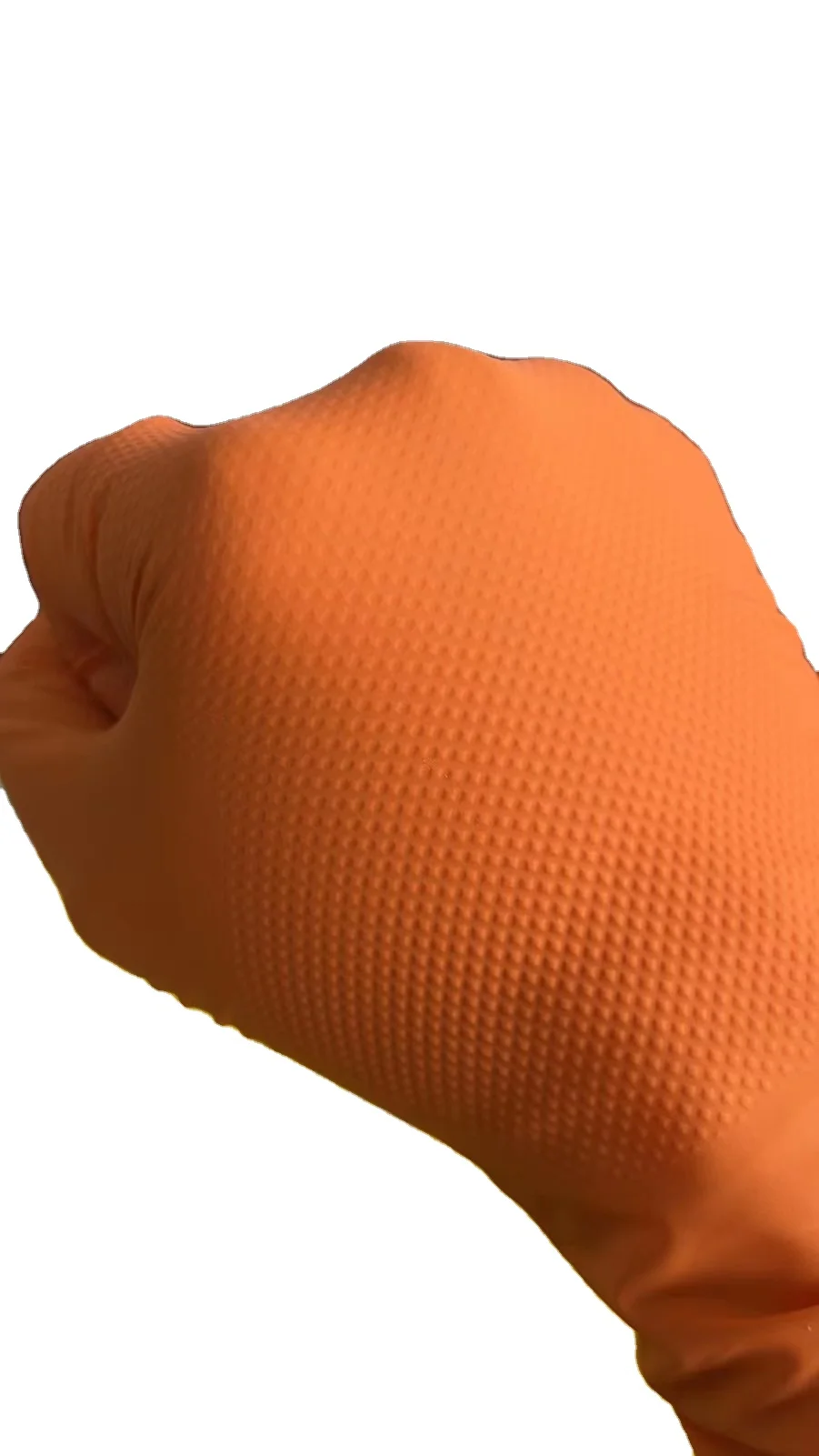 Automobile industrial S-XL garage duty car repair use 5mil Black Orange mechanical pure nitrile gloves with diamond texture