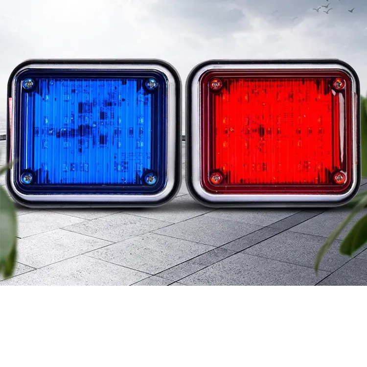 Ambulance Side LED Strobe Light Traffic Safety Warning Signal Flashing Lights Made of ABS and PC Material