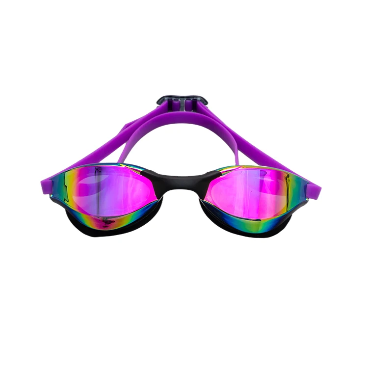 Racing Anti Fog Silicone Swimming Goggles with Adjustable Nose Bridge