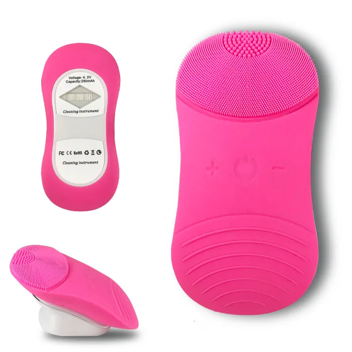 Waterproof USB Wireless Cleaning Instrument Photon Rejuvenation Skin Care High Frequency Vibration Silicone  Facial 2020 new Cle
