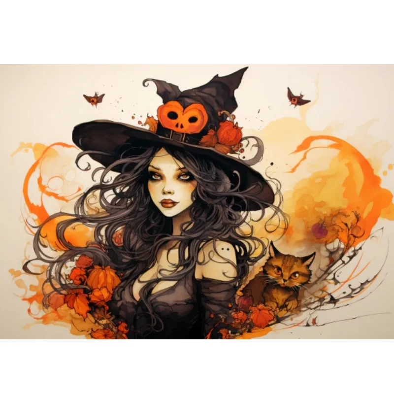 1pc DIY 5D Diamond Painting Art Craft 40*50cm Evil Catwoman Pattern Full Diamond Embroidery Cross Stitch Picture Wall Decoration