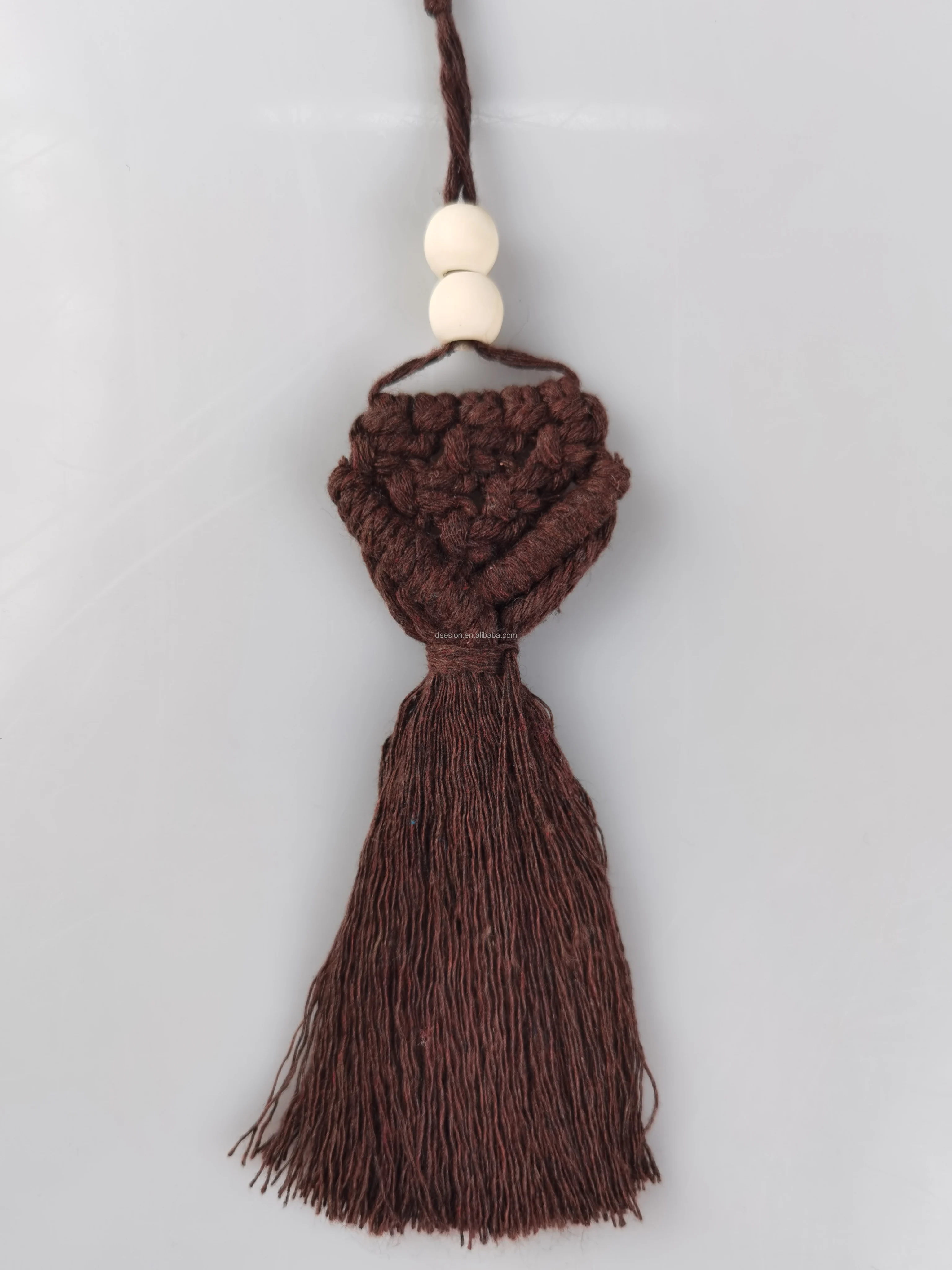 HANDMADE MINI MACRAME TASSELS FOR HOME DECORATION ANTIQUE COLOR