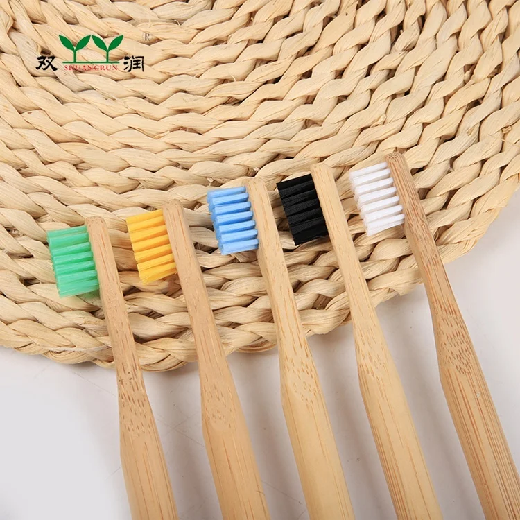 
BT-KCO-001 100% Biodegradable Soft Baby Bamboo Toothbrush 
