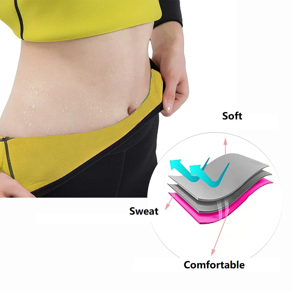 Hot Sale Elastic Fat Burner Weight Loss Slimming Pants Neoprene Sauna Body Shape Pants