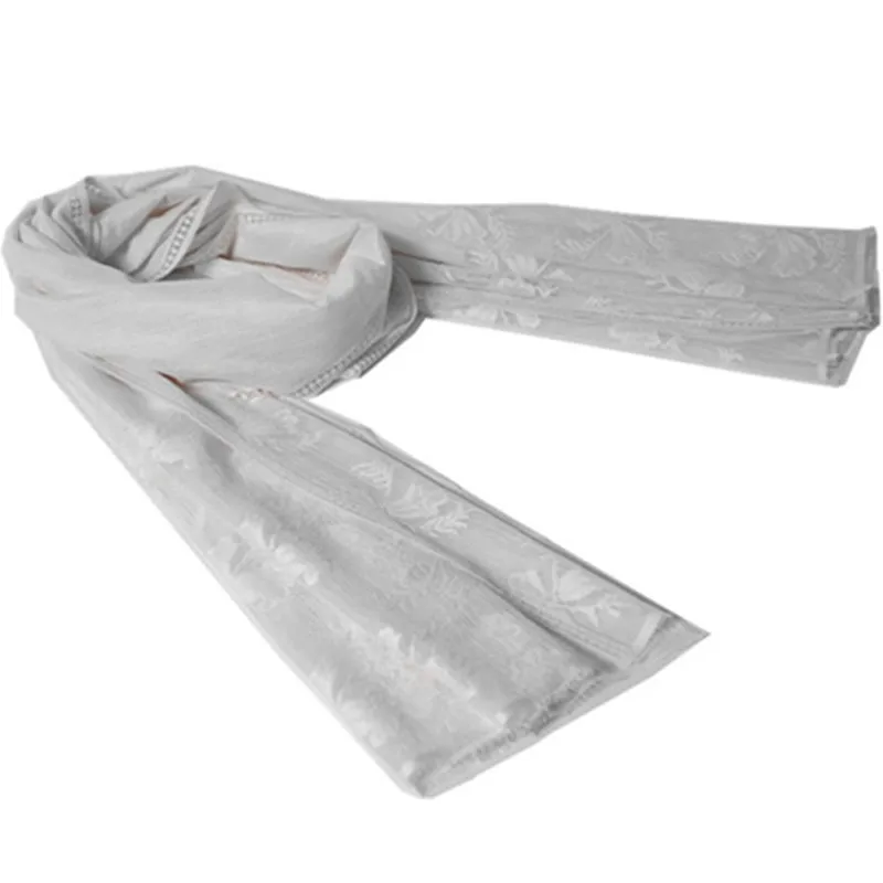 BLUE PHOENIX white lace shawl 100% polyester sunggle wrap Dupatta Keffiyeh Arab muslin hijam scarves shawls prayer (62527142850)