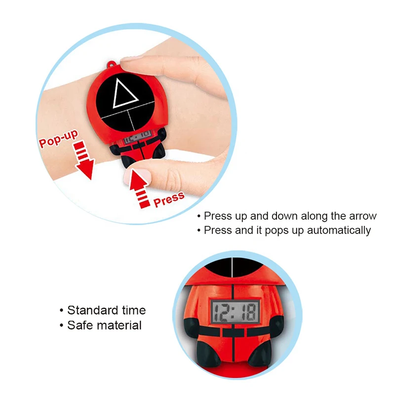 2021 Hot Korean Thriller Tv Series Horror Squid Game Cosplay Halloween costumes props digital watch