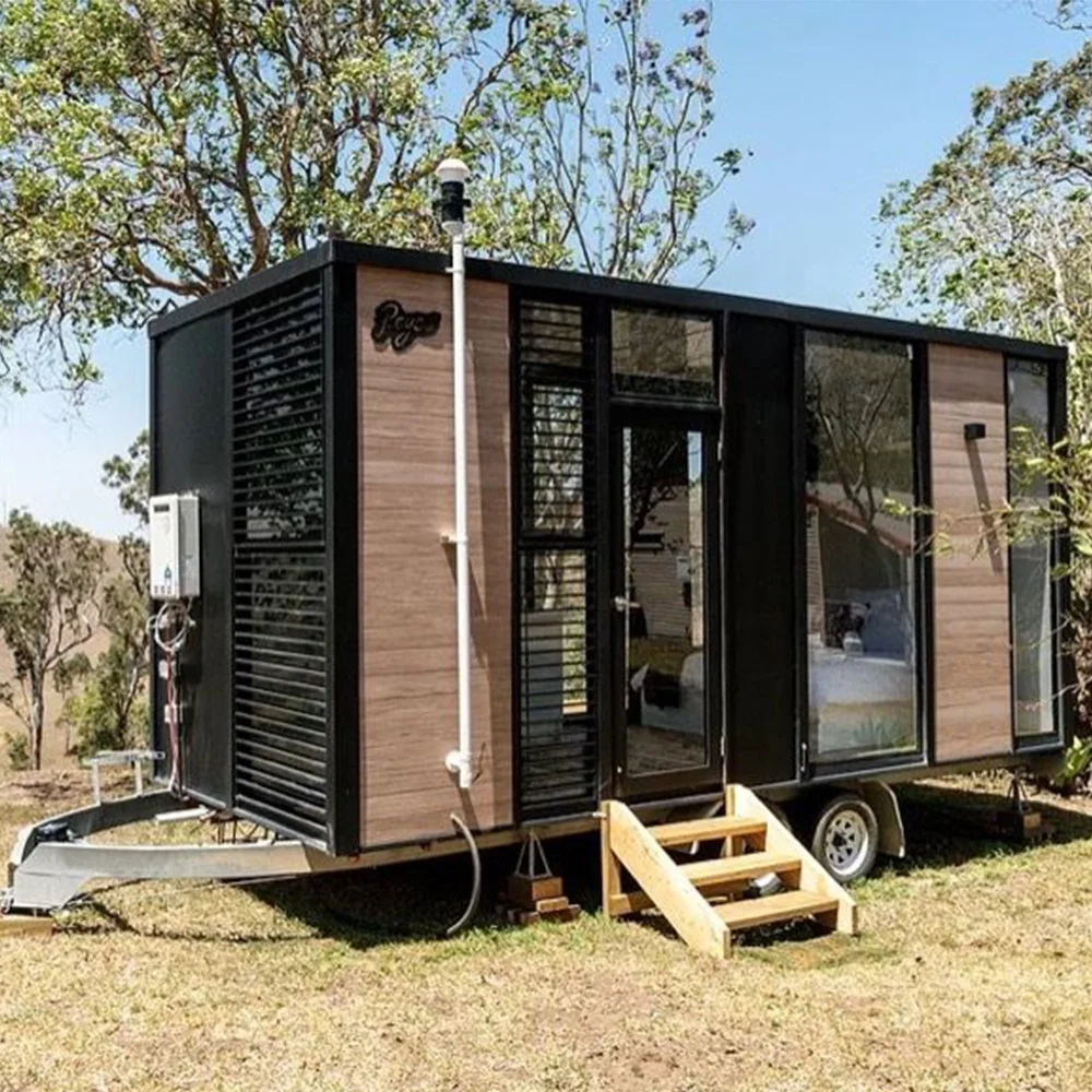 Economic New Smart Electric Caravan Travel Trailer with Camper and Kitchen RV Camping for Sale