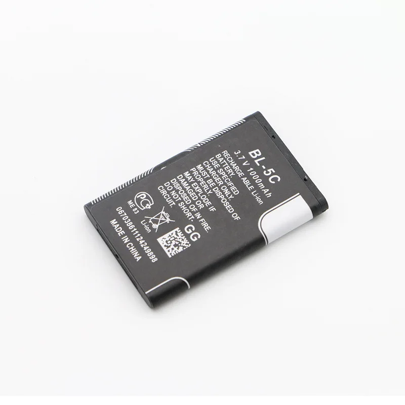 
BL5C BL-5C BL 5C 3.7V Lithium Polymer Phone Battery For Nokia 1100 1110 1200 1208 1280 1600 2600 2700 3100 3110 5130 6230 
