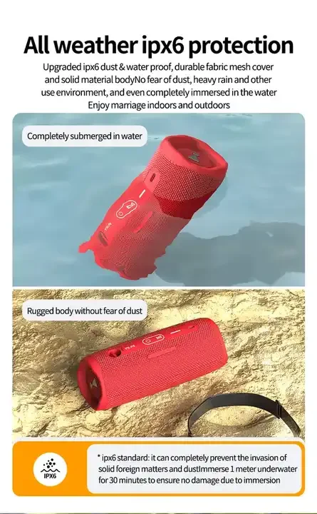 Fashion Flip6 Speakers Sports Waterproof Portable speaker wireless bass outdoor flip6 speaker