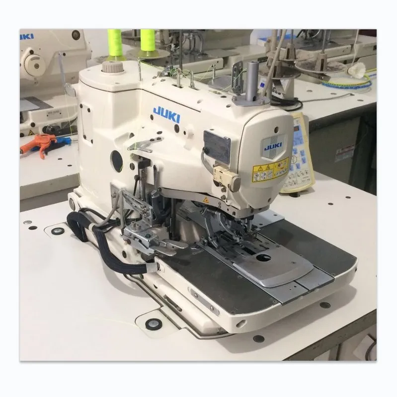 Wholesale Popular Jukis 3200s Computer-controlled Eyelet Buttonholing Machine with Trimmer for Needle and Looper Thread