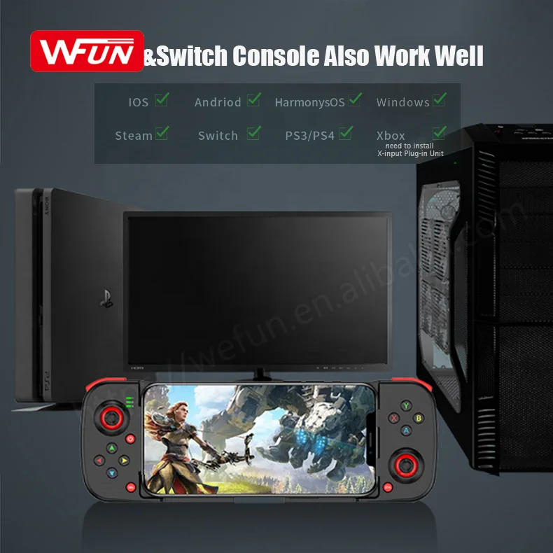 New D3 Wireless Gamepad for Mobile BT Joystick Game Pad Controller Multi-Platform Compatible with Switch PC iOS Android