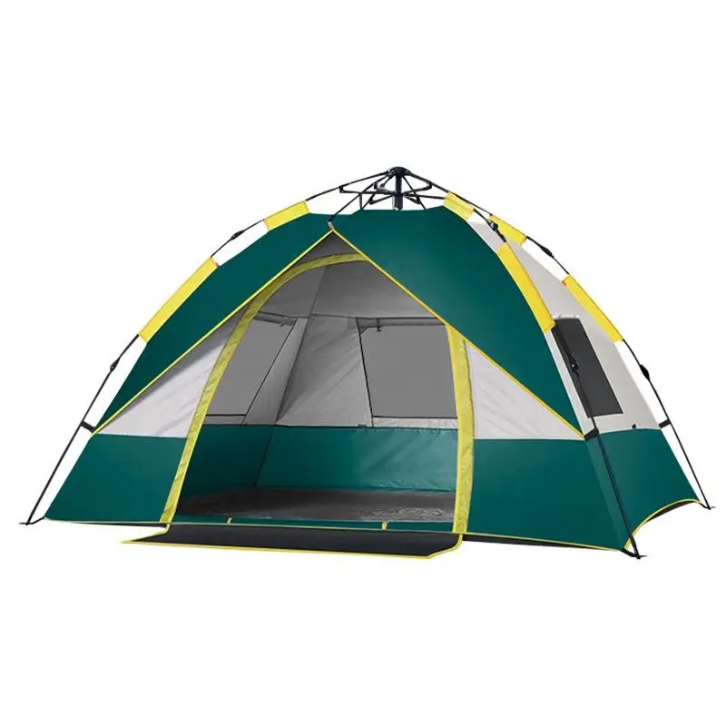 Fully automatic camping tent, outdoor camping, double deck outdoor quick opening tent 1-2 person Hiking Portable Beach