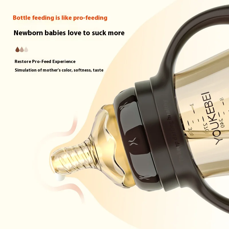 Baby Bottles Newbron PP Feeding Bottle Water Cup Food Grade Silicone Pacifier Three Uses In One Bottle 240/300ML  Items BPA Free