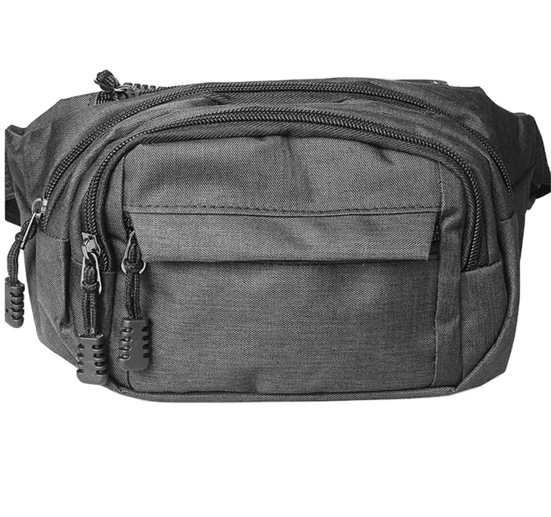 Поясная Сумка на заказ, водонепроницаемая Спортивная бананка с 4 карманами на молнии, для путешествий, пешего туризма, отдыха, сумка на бедро, камбоджийский завод