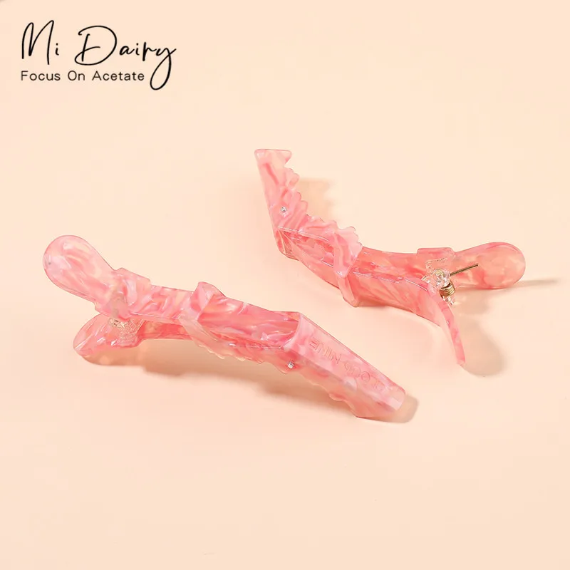 Spot supply of professional barber clips and hairdressing tools for hair salons blue color crocodile clip 222012